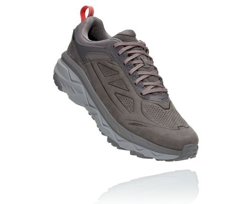 Hoka One One Herre Challenger Low Gore-tex Trail Løpesko Charcoal Grå/Fiesta Norge-60AGZ